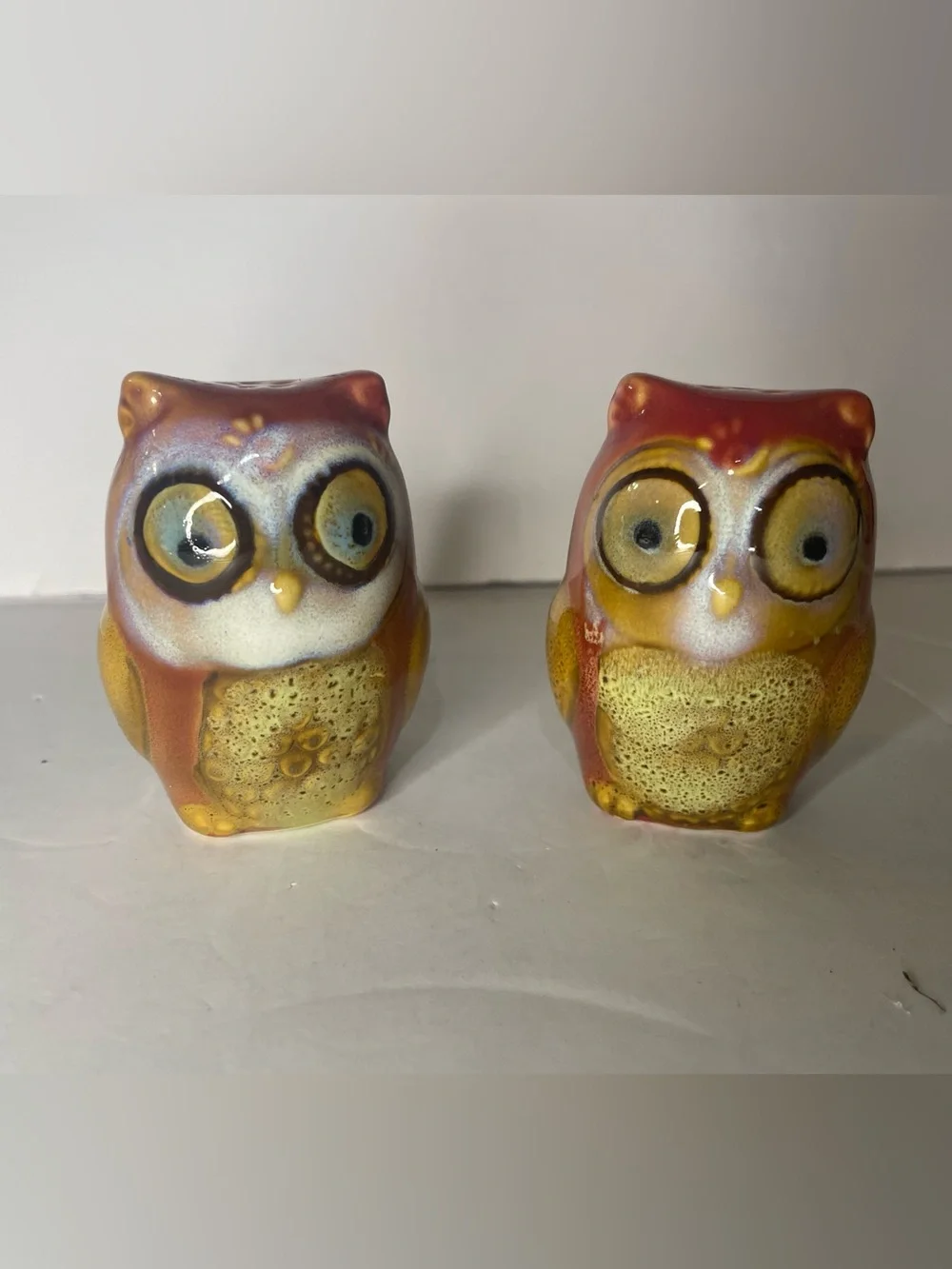 Vintage Owl Salt and Pepper Shakers